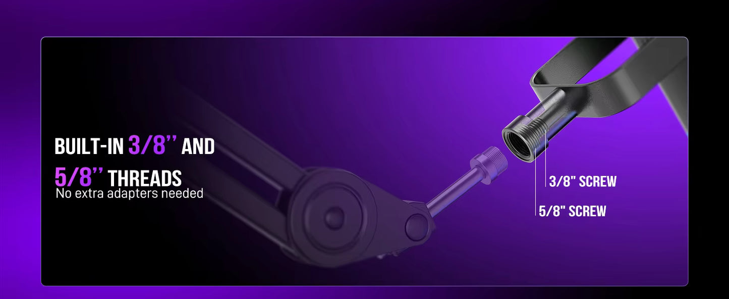 FIFINE Dynamic Microphone with RGB Black