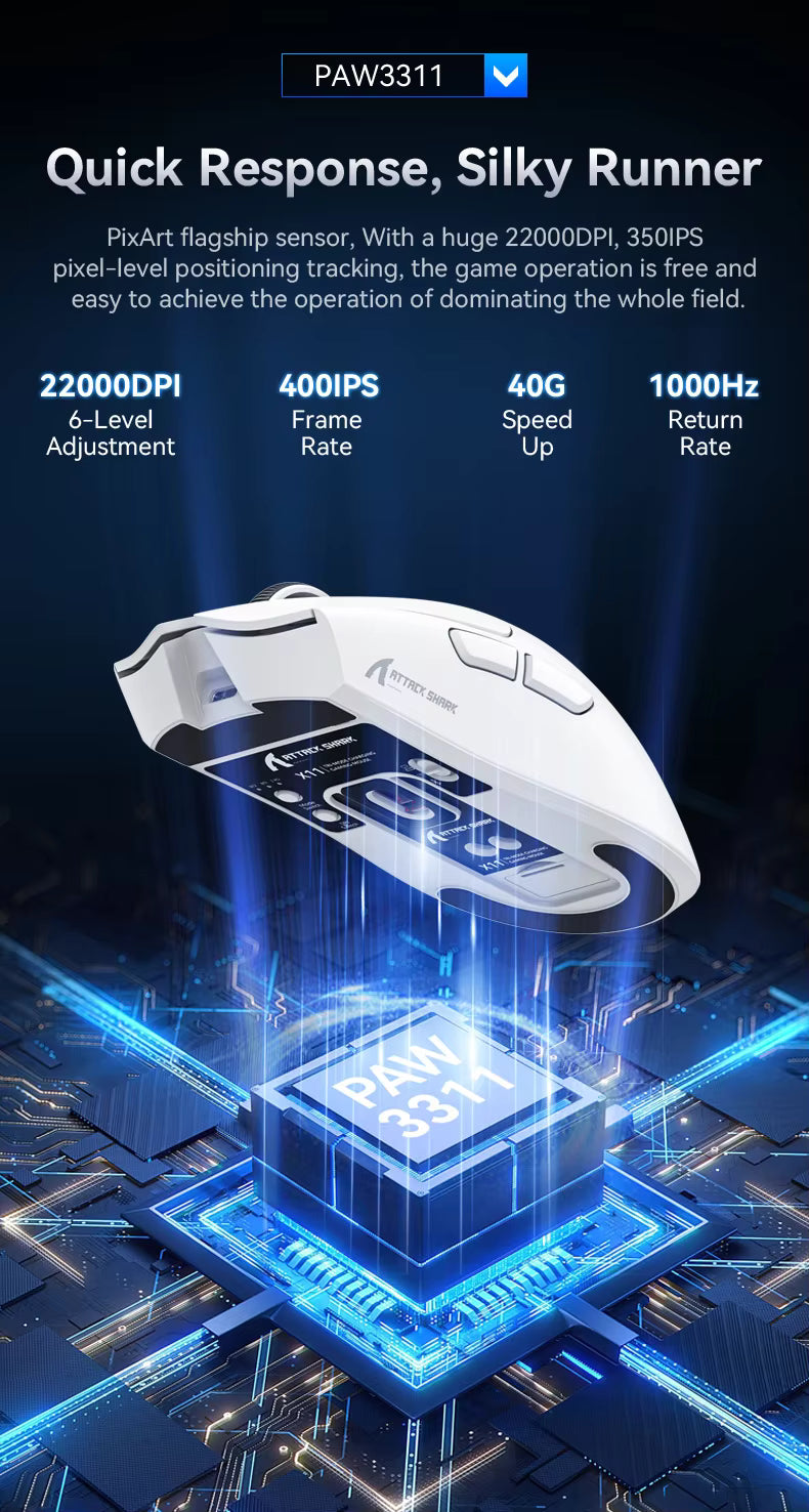 Attack Shark X11 White